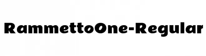 RammettoOne-Regular  Descarca Fonturi Gratis