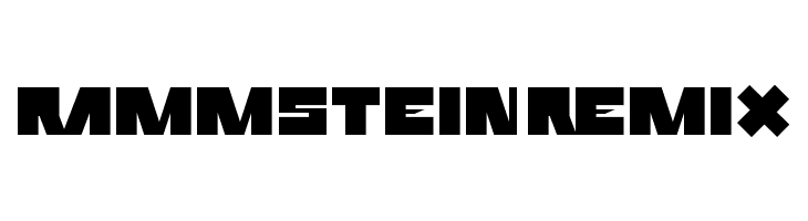 Rammstein Remix  Frei Schriftart Herunterladen