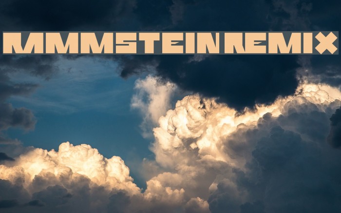 Rammstein Remix Font examples