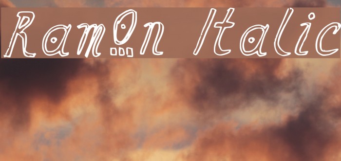Ramon Italic Font examples