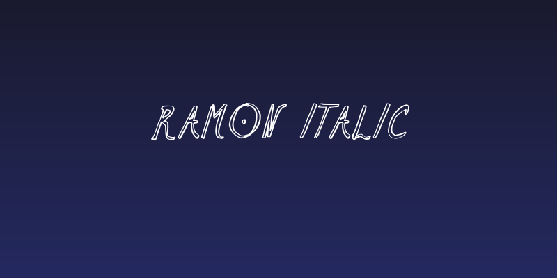 Ramon Italic Social Header