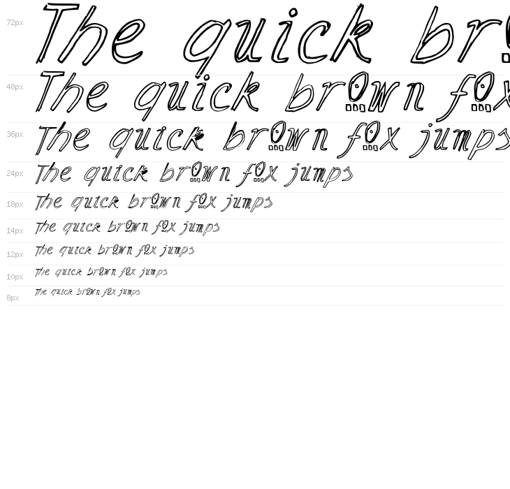 Ramon Italic Waterfall