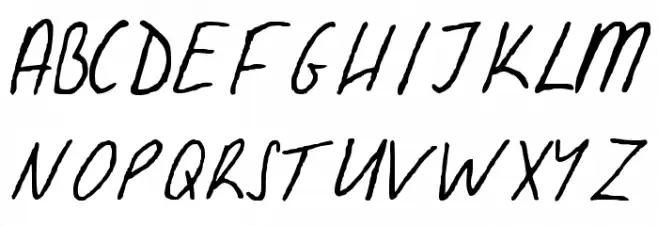 Ramona Handwriting Regular Font Litere mari