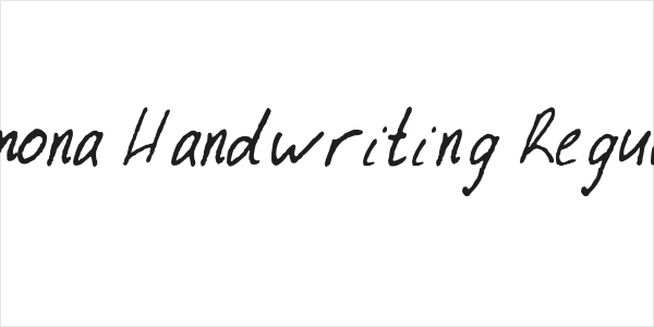Ramona Handwriting Regular Logo
