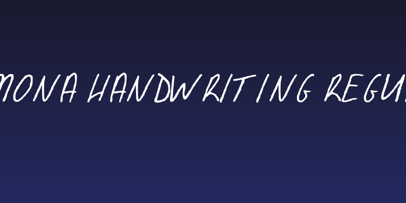 Ramona Handwriting Regular Social Header