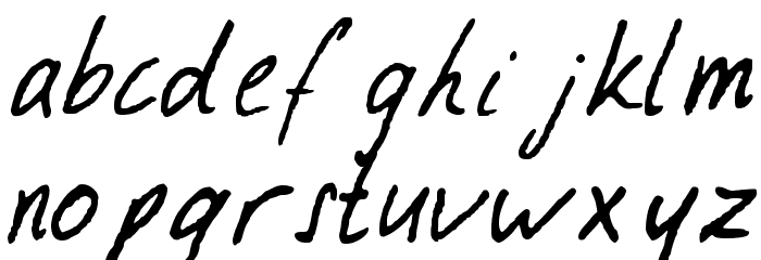 Ramona Handwriting Regular Font LOWERCASE