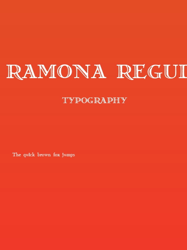 Ramona Regular Poster