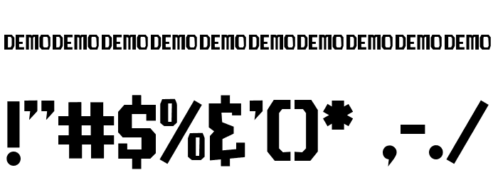 Ramones demo Font OTHER CHARS