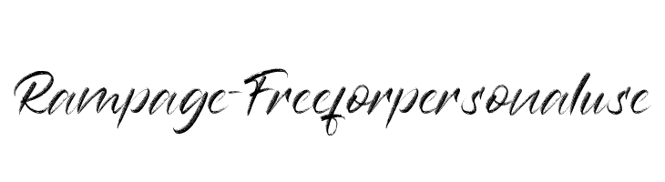 Rampage - Free for personal use  baixar fontes gratis