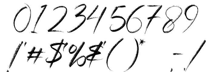 Rampage - Free for personal use Font OTHER CHARS
