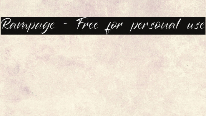 Rampage - Free for personal use Example 3