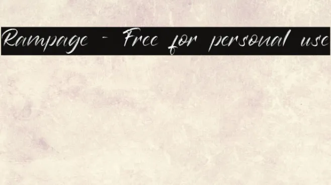 Rampage - Free for personal use Example 3