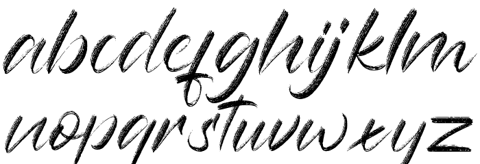 Rampage - Free for personal use Font LOWERCASE