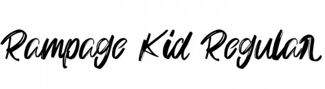Rampage Kid Regular  Frei Schriftart Herunterladen