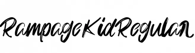 Rampage Kid Regular  baixar fontes gratis