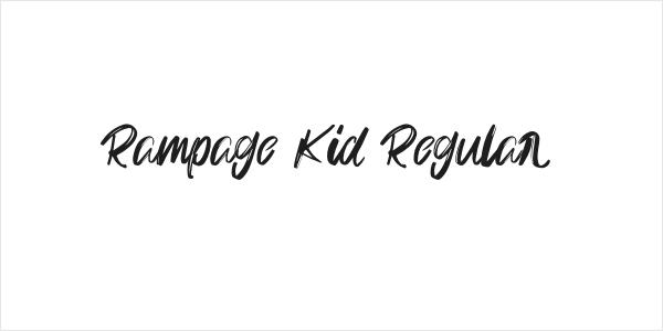Rampage Kid Regular Logo