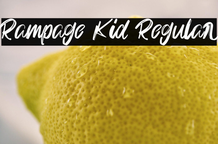 Rampage Kid Regular Example 1