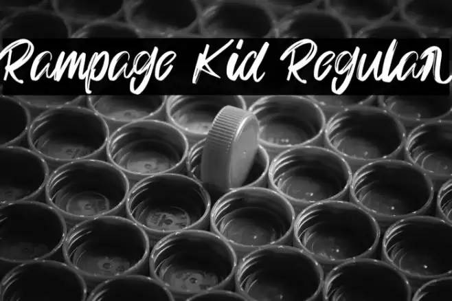 Rampage Kid Regular Font examples