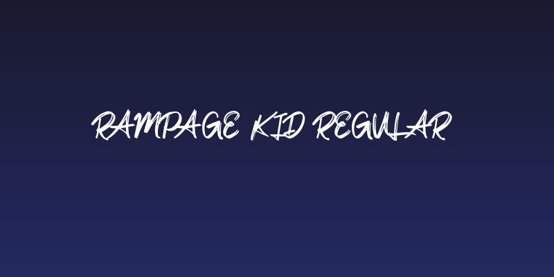 Rampage Kid Regular Social Header