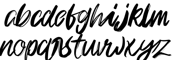 Rampage Kid Regular Font LOWERCASE