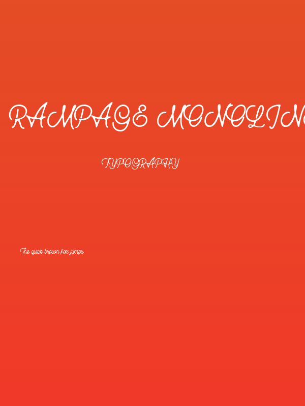 Rampage Monoline Rounded Poster