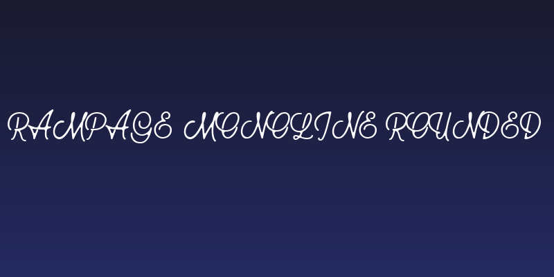 Rampage Monoline Rounded Social Header
