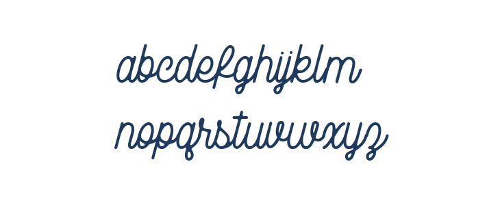 Rampage Monoline Rounded Lowercase