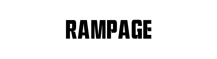 Rampage Font
