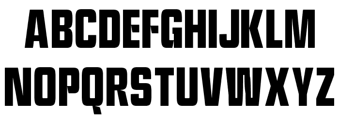 Rampage Font LOWERCASE