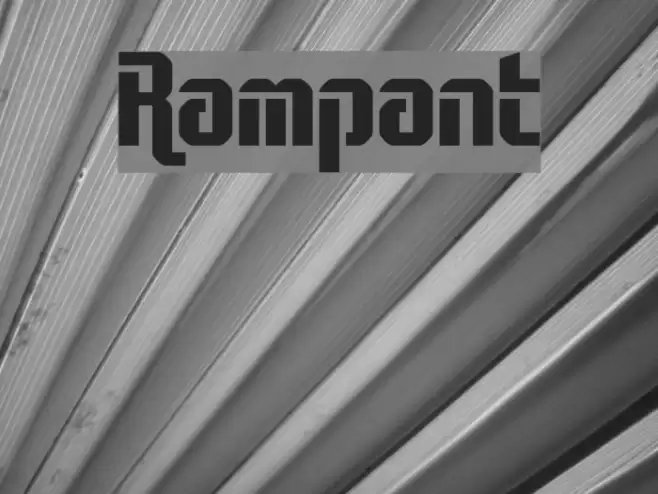 Rampant Schriftart examples