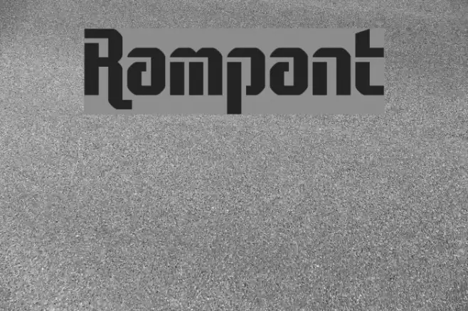 Rampant Schriftart examples