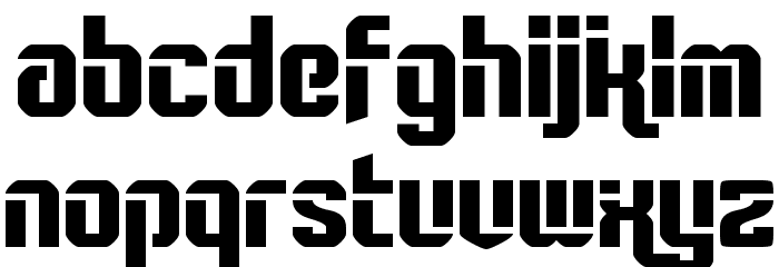 Rampant Schriftart Kleinbuchstaben