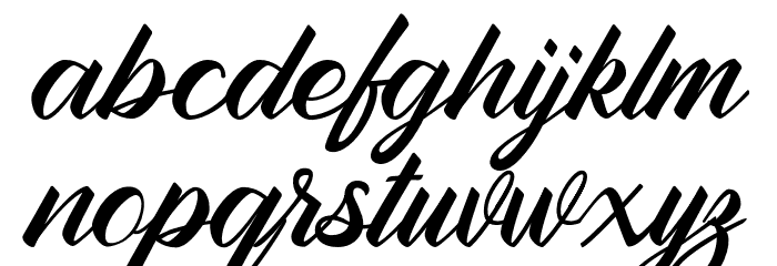 Ramphal-Regular Font LOWERCASE