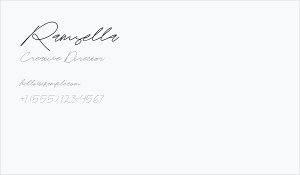 Ramsella Business Card