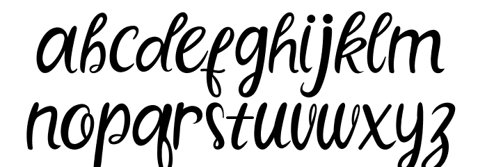 Ramserainy Font LOWERCASE