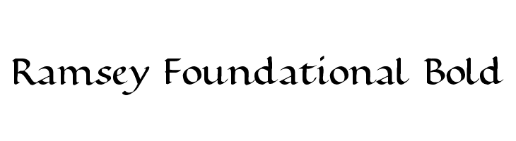 Ramsey Foundational Bold फ़ॉन्ट