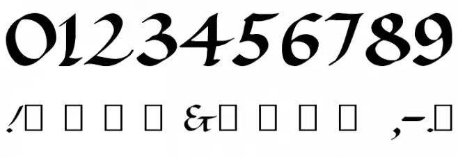 Ramsey Foundational Bold フォント その他の文字