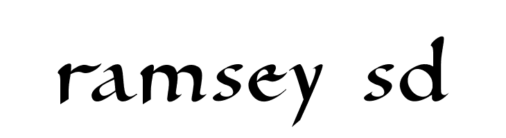 Ramsey SD  Frei Schriftart Herunterladen