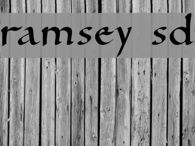 Ramsey SD Font examples