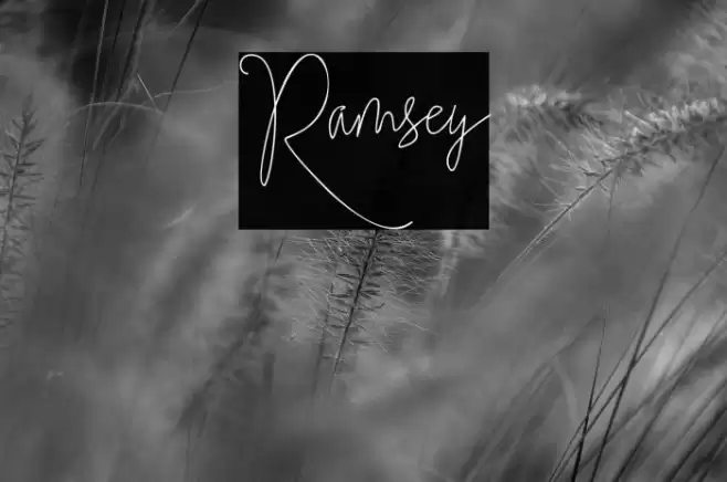 Ramsey Font examples