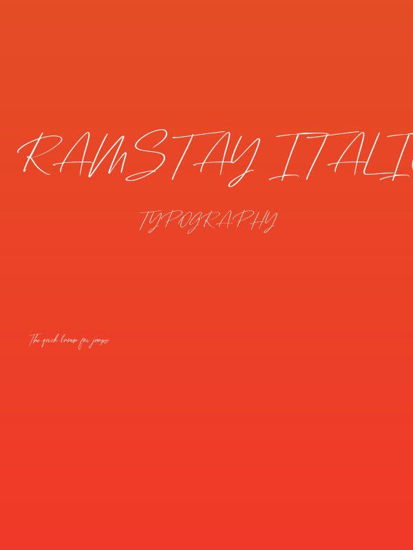 Ramstay Italic Poster