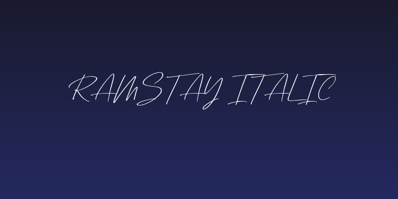 Ramstay Italic Social Header