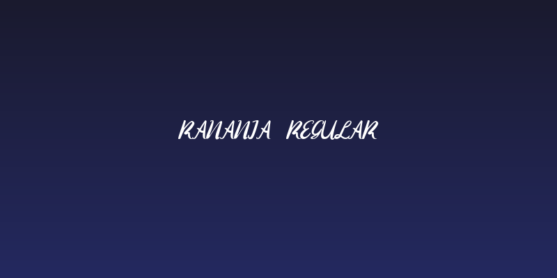 Ranania  Regular Social Header