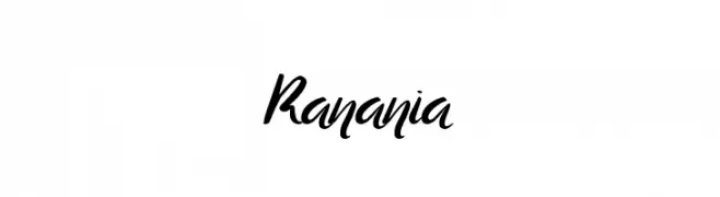 Ranania  免费字体下载