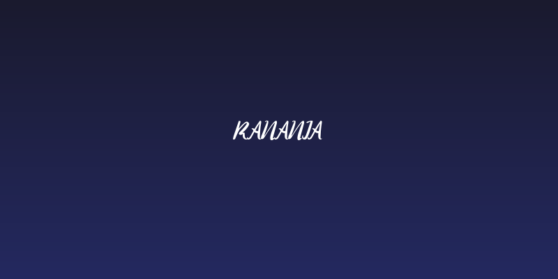 Ranania Social Header
