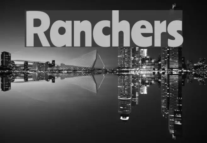 Ranchers Font examples