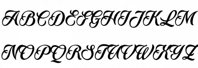 Ranchino Script Bold PERSONAL Regular 字体 大写