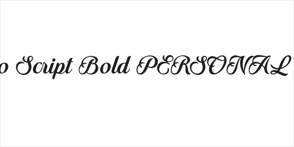 Ranchino Script Bold PERSONAL Regular Logo
