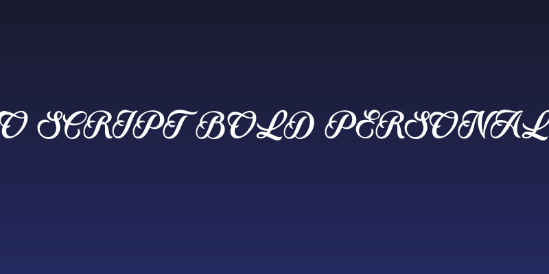 Ranchino Script Bold PERSONAL Regular Social Header