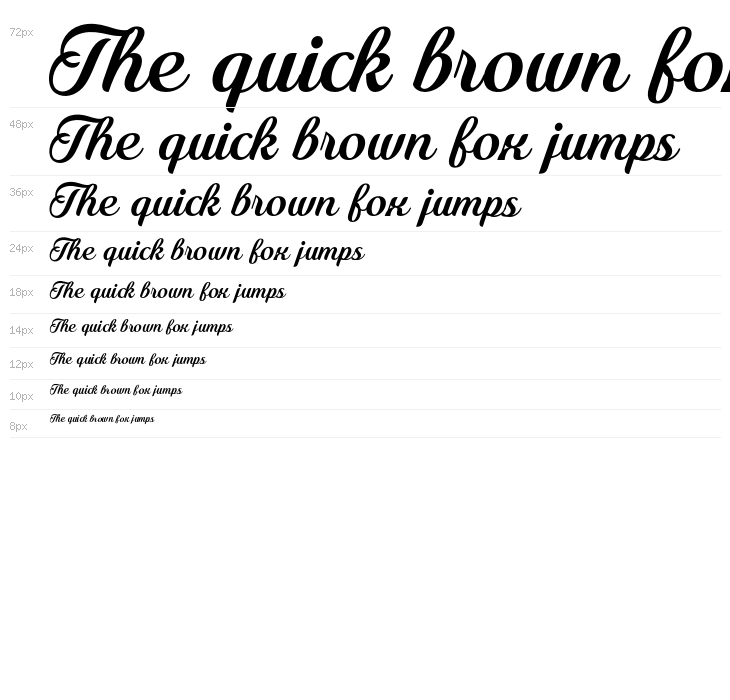 Ranchino Script Bold PERSONAL Regular Waterfall